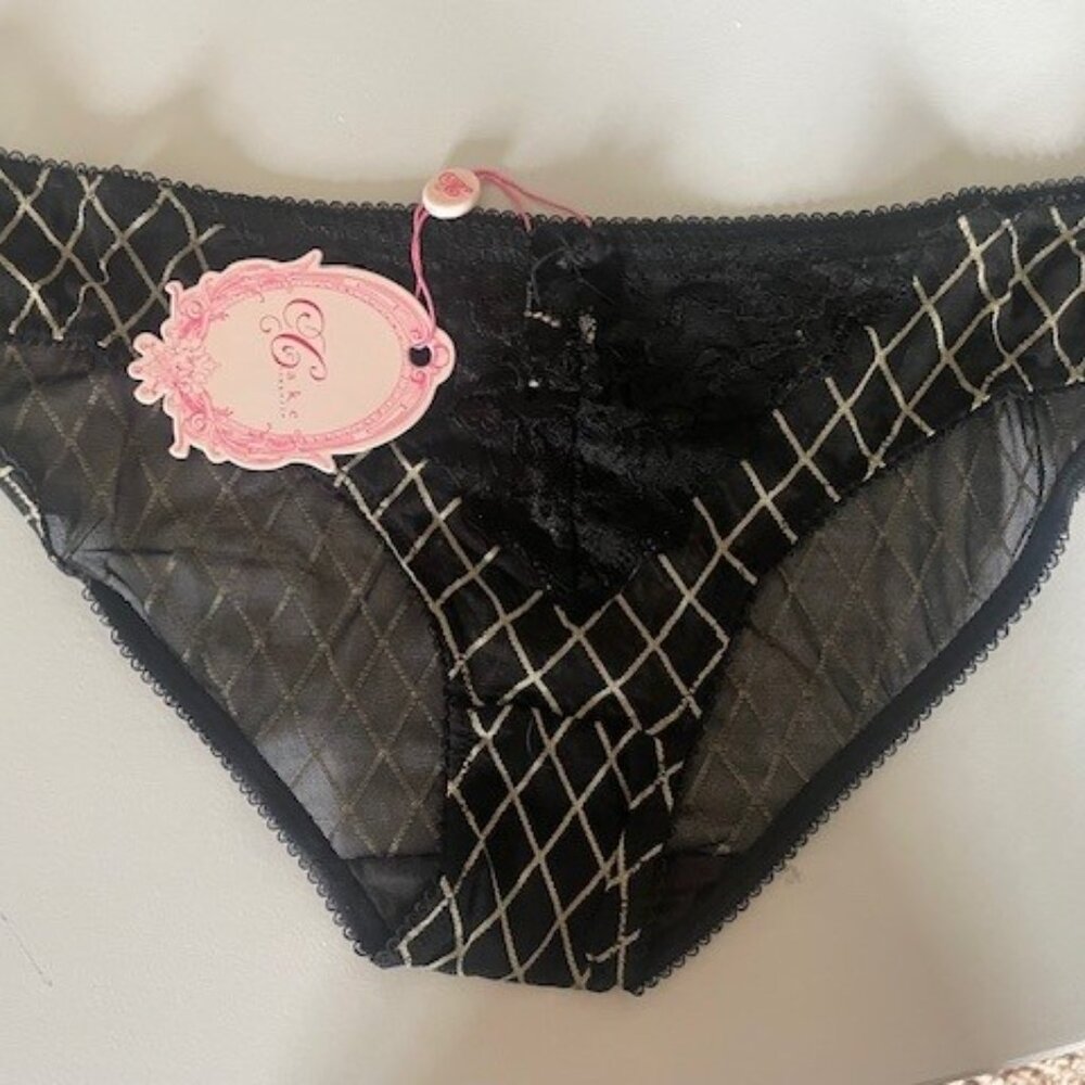 *NEW*  Cake Maternity – Black & Gold Maternity Brief